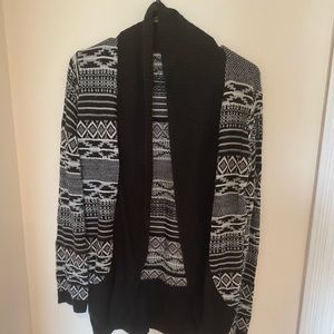 Black and white cardigan